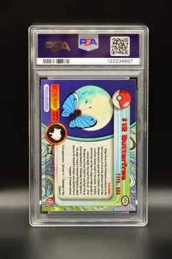 Butterfree PSA 9 Topps 1999 Pokemon TV #12 MINT Animation Edition Newly Graded - Image 2