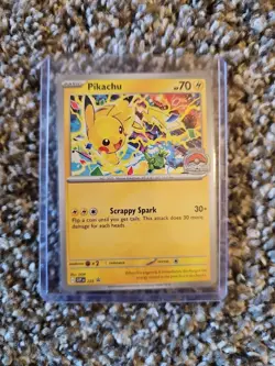 Pikachu Promo - 2025 World Championships - SVP EN 225 Pokemon Worlds *New* - Image 1