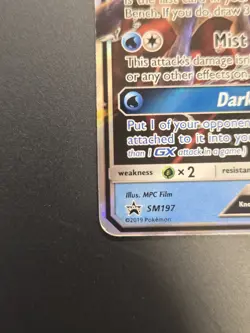 Pokemon Greninja GX #SM197 Sm Holo Black Star Promo Full Art TCG MP-/HP+ - Image 4