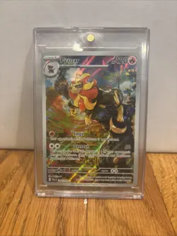 POKEMON TCG PYROAR SV02 Paldea Evolved Illustration RARE HOLO Foil 200/193 - Image 1