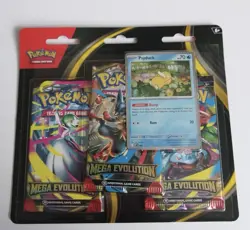 Pokemon TCG Mega Evolution Psyduck 3-Pack Blister Brand New And Sealed - Image 1