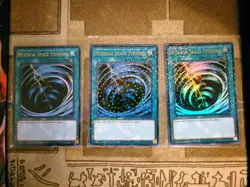 YUGIOH TCG 3X MYSTICAL SPACE TYPHOON HAC1-EN023 ULTRA DUEL TERMINAL 1ST EDITION - Image 1