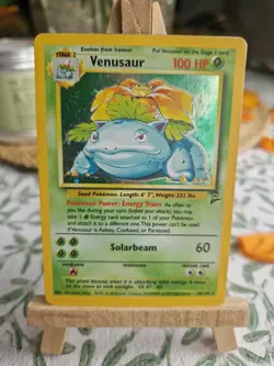 Venusaur - 18/130 Base Set 2 Holo Rare Pokemon Card - LP/MP - Image 1