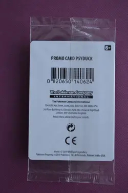 Psyduck SM199 Black Star Promo card, Pokemon TCG Detective Pikachu (Sealed) - Image 2