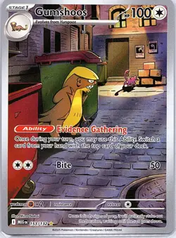 Gumshoos 153/132 ME01: Mega Evolution - Pokemon Card - NM - Image 1