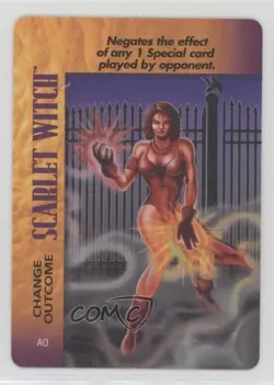 1995 Marvel Overpower CCG Special Character Cards Scarlet Witch (Change Outcome) - Image 1