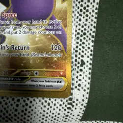 Pokemon TCG Team Rocket's Crobat EX 242/182 Destined Rivals Gold Hyper Rare Card - Image 5