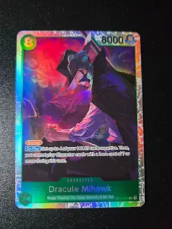 OP12-030 Dracule Mihawk : Super Rare English One Piece TCG Card : OP12: Legacy o - Image 1
