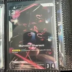 GUNDAM TCG CARD GAME GUNDAM PHARACT GD01-071 R+ HOLO FOIL ENGLISH NEWTYPE RISING - Image 1
