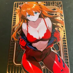 Goddess Story Gold METAL Card - Serial Number #/200! Anime Girl Bikini Asuka - Image 4
