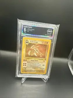 1999 Pokemon KABUTOPS Fossil Set HOLO Foil Rare Unlimited Edition Card 9/62 - Image 3
