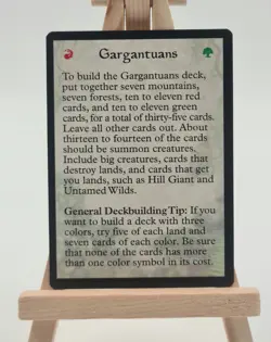 Strategy Card: Gargantuans 1 Portal 1 Magic Karte MTG englisch - Image 1