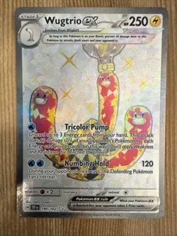 Wugtrio ex 190/162 Ultra Rare Temporal Forces Full Art Pokemon Card NM - Image 1