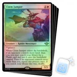 FOIL CLAIM JUMPER X4 Outlaws Of Thunder Junction OTJ Magic MTG MINT CARD - Image 1