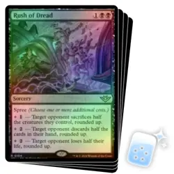 FOIL RUSH OF DREAD X4 Outlaws Of Thunder Junction OTJ Magic MTG MINT CARD - Image 1