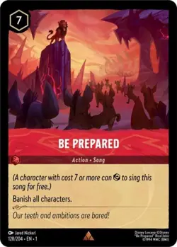 Lorcana Be Prepared NM Cold Foil The First Chapter - Image 1