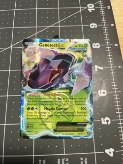 Pokemon Genesect EX TCG Team Plasma Holo Ultra Rare Card 11/101 Plasma Blast MP - Image 1