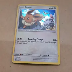 POKEMON PROMO CARD - SUN AND MOON - EEVEE SM235 (HOLO) NM - Image 1