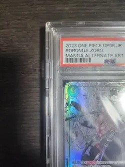 Zoro PSA10 Comic Super Parallel OP06 118 One Piece SEC Rare Manga Card - Image 2