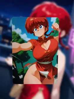 Ranma Saotome Ranma ½ Anime Waifu Sexy Goddess Doujin Lewd Hentai Card - Image 1