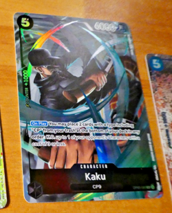 ONE PIECE ENGLISH CARD GAME HOLO CARTE Kaku Alt Art OP03-080 SR EN MINT - Image 1