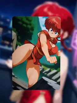 Ranma Saotome Ranma ½ Anime Waifu Sexy Goddess Doujin Lewd Hentai Card - Image 1