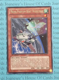 JOTL-EN022 Mecha Phantom Beast Warbluran Rare Yu-Gi-Oh Card 1st Edition New - Image 1