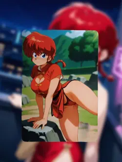 Ranma Saotome Ranma ½ Anime Waifu Sexy Goddess Doujin Lewd Hentai Card - Image 1