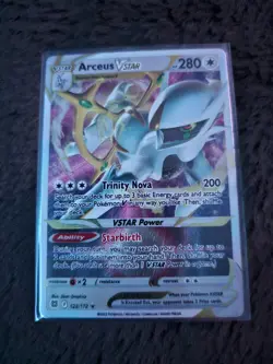 Arceus VSTAR - (Metal Card) 123/172 Miscellaneous Cards & Products Holo - Image 1