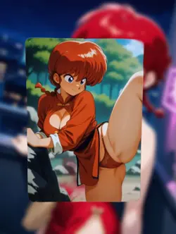Ranma Saotome Ranma ½ Anime Waifu Sexy Goddess Doujin Lewd Hentai Card - Image 1