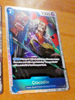 ONE PIECE ENGLISH CARD GAME HOLO CARTE Crocodile OP09-046 EN MINT - Image 1