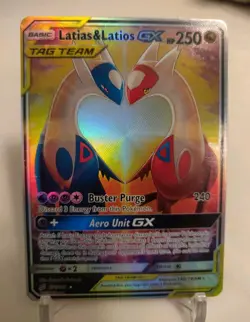 *Custom-made*Highest Quality,Latias & Latios Tagteam,Textured Holo"Display Card" - Image 3