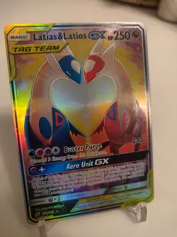 *Custom-made*Highest Quality,Latias & Latios Tagteam,Textured Holo"Display Card" - Image 4