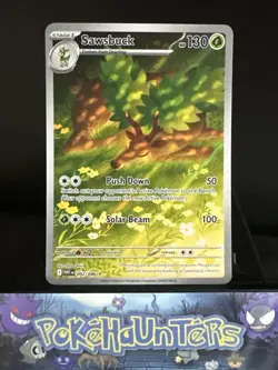 Pokemon Card Sawsbuck 092/086 White Flare Illustration Rare Holo Rare NM - Image 1