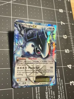 Pokemon TCG Lugia EX Legendary Treasures Holo Rare Card 102/113 DMG - Image 2