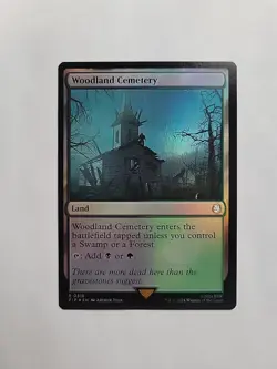 MTG - Woodland Cemetery Universes Beyond: Fallout Foil Rare #0316 - Image 1