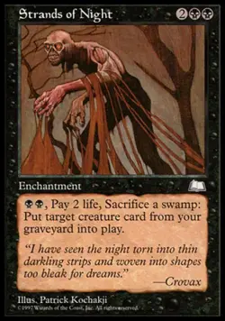 Strands of Night - Light Play MTG Weatherlight - Image 1