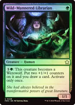Mild-Mannered Librarian (0228) - Foundations - Uncommon (Foil) - Image 1