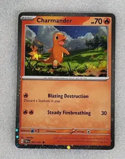 Charmander 007/091 NM/M Cosmos Holo Paldean Fates Pokemon TCG - Image 1