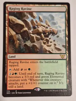 Raging Ravine - Commander: Kamigawa Neon Dynasty - Magic the Gathering MTG Nice! - Image 1