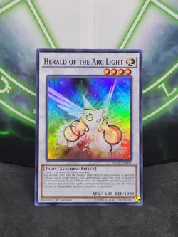 Yugioh Herald of the Arc Light NECH-EN052 Super Rare 1st Edition NM - Image 1