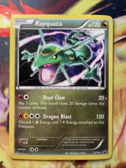 Rayquaza XY141 LP-DMG Holo Black Star Promo 2016 Pokemon TCG - Image 1