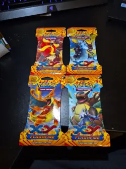 Pokemon - 4x Sealed Flashfire Blister Packs - Art Set 2014 - Image 1