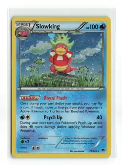 SLOWKING 21/122 COSMOS HOLO SWIRL POKEMON TCG LP - Image 1