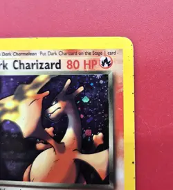 Pokemon DARK CHARIZARD 4/82 Team Rocket - RARE HOLO - HEAVY PLAY & DAMAGE - Image 2