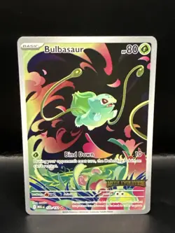 Pokemon Bulbasaur 133/132 English Mega Evolution Stamped Promo - Image 1