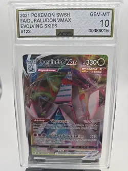 Duraludon VMAX 123/203 Pokemon Evolving Skies 2021 AGS 10 GEM MINT FREE SHIPPING - Image 1