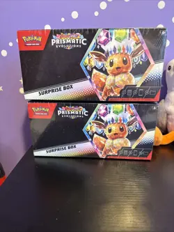 Pokemon TCG Prismatic Evolutions Surprise Box 8 Packs Brand New Sealed Lot of 2 - Image 1