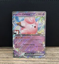 Lillie's Clefairy EX 056/159 Play! Stamp Prize Pack Series 7 Pokemon TCG NM - Image 1