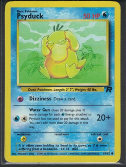 Pokemon Team Rocket Psyduck 65/82 Common LP - Image 1